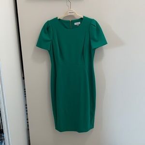 Calvin Klein Green Sheath Dress Never Worn